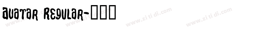 Avatar Regular字体转换
